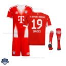 Bayern Munich DAVIES 19 Home Kids Cheap Football Kit 2025/26 With Socks - Overview