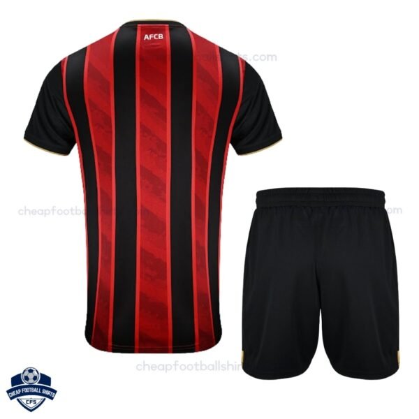 Bournemouth Home Kids Football Kit 25/26 - Back View