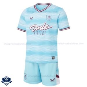Burnley Away Kid Cheap Football Kit 25/26 - Front View