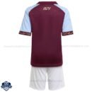 Aston Villa Home Kids Cheap Football Kit 25/26 - Back View