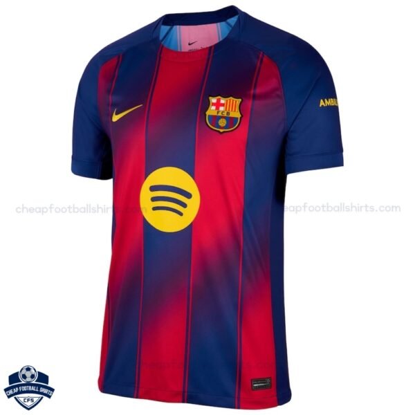 Barcelona Home Men Football Shirt 25/26 - Front View