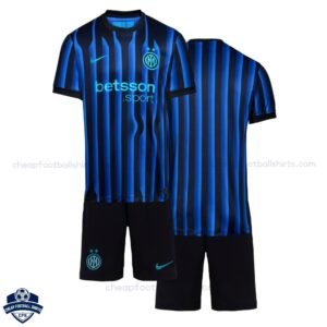 Inter Milan Home Kids Football Kit 25/26