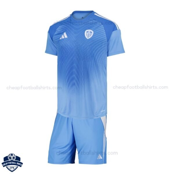Leeds United Blue Goalkeeper Kids Football Kit 25/26
