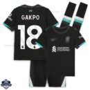 Liverpool Away Kids Football Kit 24/25 GAKPO 18 - Front View