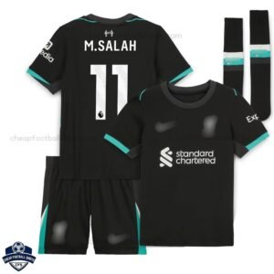 Liverpool Away Kids Football Kit 24/25 M.SALAH 11 - Front View