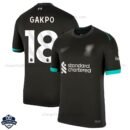 Liverpool Away Men Football Shirt 24/25 GAKPO 18 - Front View