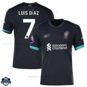 Liverpool Away Men Football Shirt 24/25 LUIS DÍAZ 7 - Front View