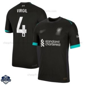 Liverpool Away Men Football Shirt 24/25 VIRGIL 4 - Front View