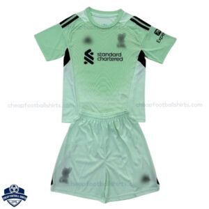 Liverpool Green Goalkeeper Kids Cheap Football Kit 25/26 - Front View