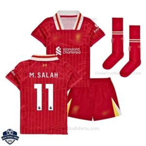 Liverpool Home Kids Football Kit 24/25 M.SALAH 11 - Front View