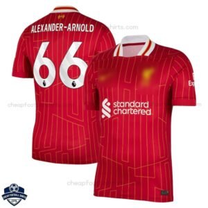 Liverpool Home Men Football Shirt 24/25 ALEXANDER-ARNOLD 66 - Front View