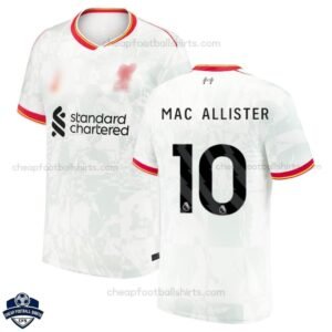 Liverpool Third Men Football Shirt 24/25 MAC ALLISTER 10 - Front View
