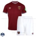 West Ham United Home Kids Football Kit 25/26