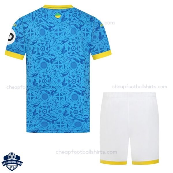 Wolves Third Kids Football Kit 25/26 - Back view