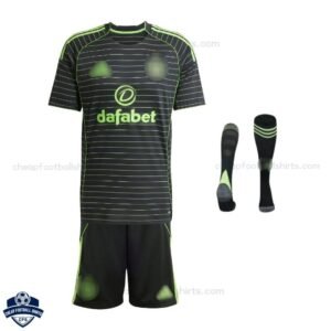 Celtic Away Kids Football Kit 25/26 - Front View