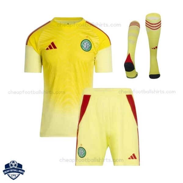 Celtic Goalkeeper Kids Cheap Football Kit 2025/26 - Front View