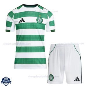 Celtic Home Kids Football Kit 25/26 - front view