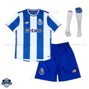 FC Porto Home Kids Cheap Football Kit 2025/26 - Front View