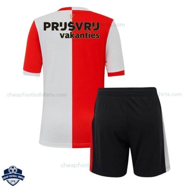 Feyenoord Home Kids Football Kit 25/26 - back view