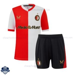 Feyenoord Home Kids Football Kit 25/26 - front view