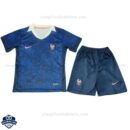 France Home Kids Cheap Football Kit 2025/26 - front view