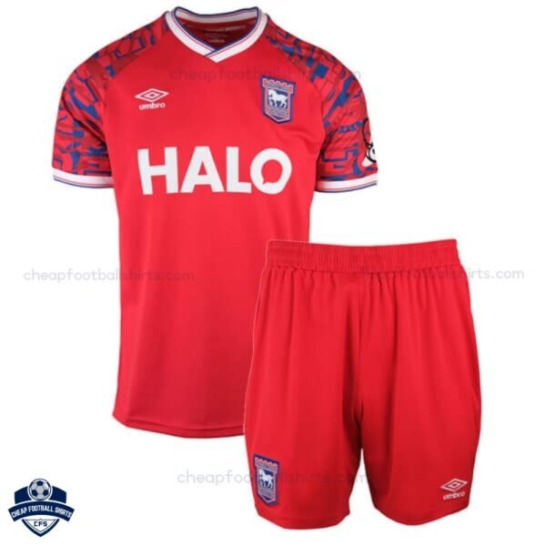 Ipswich Town Away Kids Cheap Football Kit 2025/26 - Front View