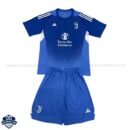 Juventus Blue Goalkeeper Kids Football Kit 25/26 - front view