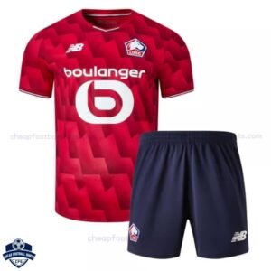 Lille OSC Home Kids Football Kit 25/26 - front view