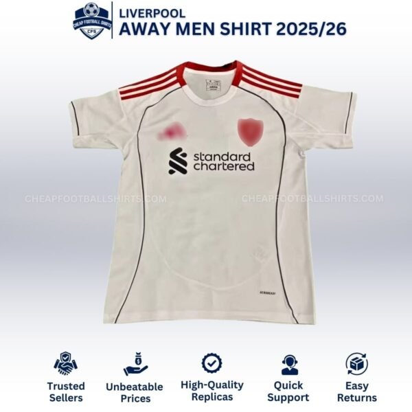 Liverpool Away Men Football Shirt 25/26 - Front View