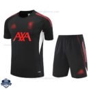 Liverpool Black Training Kids Football Kit 25/26 - front view