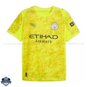 Manchester City Yellow Goalkeeper Men Football Shirt 25/26 - front view