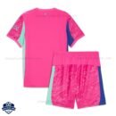 Manchester City Pink Goalkeeper Kids Cheap Football Kit 2025/26 - Back View