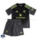 Manchester United Goalkeeper Kids Cheap Football Kit 2025/26 - Front View
