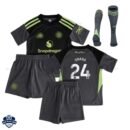 Manchester United ONANA 24 Goalkeeper Kids Cheap Football Kit 2025/26 - Overview with socks