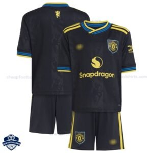 Manchester United Third Kids Cheap Football Kit 2025/26_overview