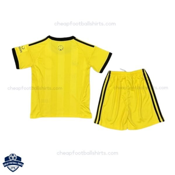 Newcastle United Yellow Goalkeeper Kids Cheap Football Kit 2025/26 - Back View