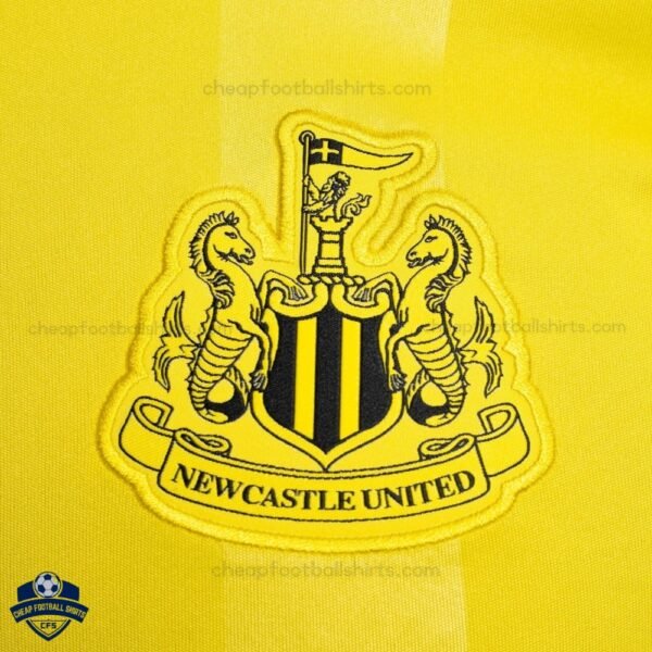 Newcastle United Yellow Goalkeeper Kids Cheap Football Kit 2025/26 - Detail3