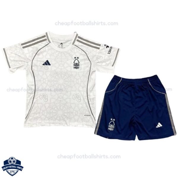 Nottingham Forest Away Kids Football Kit 25/26 - front view