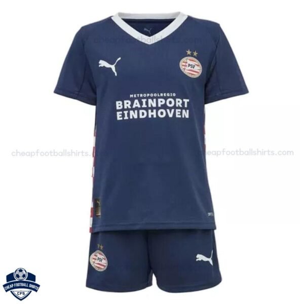 PSV Eindhoven Away Kids Football Kit 25/26 - front view