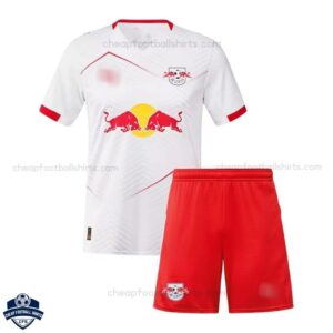 RB Leipzig Home Kids Football Kit 25/26 - front view