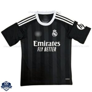Real Madrid Black Goalkeeper Men Football Shirt 25/26 - front view