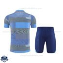Real Madrid Blue Training Kids Football Kit 25/26 - back view