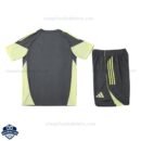 Real Madrid Grey Training Kids Football Kit 25/26 - back view