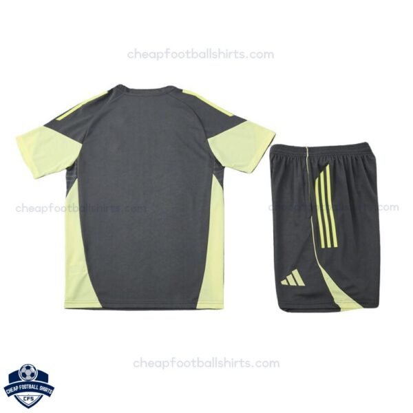 Real Madrid Grey Training Kids Football Kit 25/26 - back view