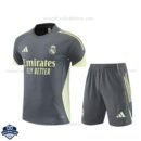 Real Madrid Grey Training Kids Football Kit 25/26 - front view