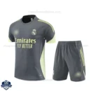 Real Madrid Grey Training Kids Football Kit 25/26 - front view