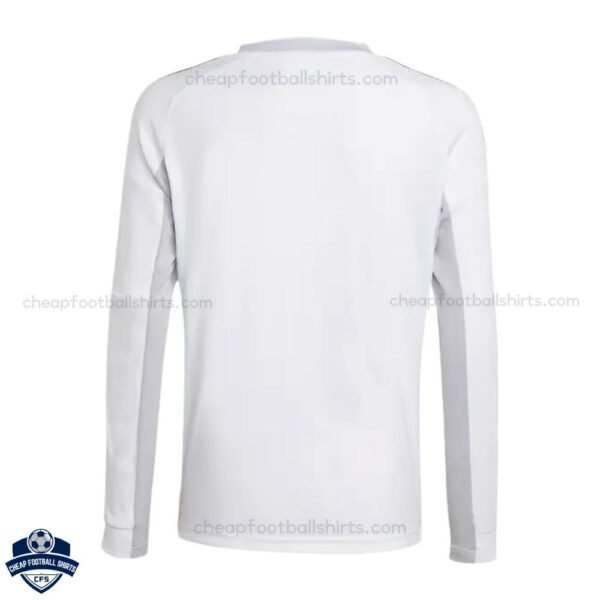 Real Madrid Home Men Football Shirt 25/26 Long Sleeve - back view
