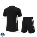 Real Madrid Black White Training Kids Football Kit 25/26 - back view