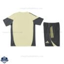 Real Madrid Yellow Training Kids Football Kit 25/26 - back view