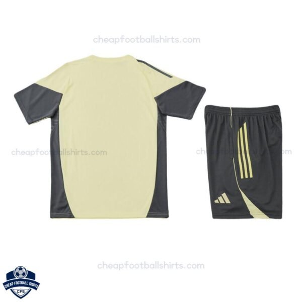 Real Madrid Yellow Training Kids Football Kit 25/26 - back view